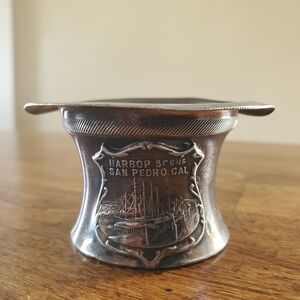 Vintage Harbor Scene Novelty Toothpick Holder